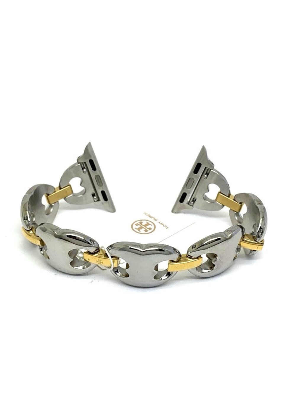 Tory Burch Women's Double-T Link 38-46mm Apple Watch Band Two Tone TBS0120E